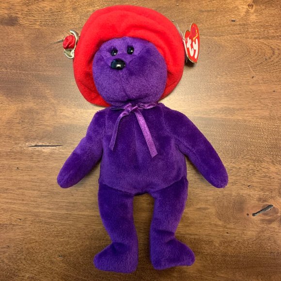 Ty Beanie Baby -RUBY- The Red Hat Society Bear - Picture 10 of 12